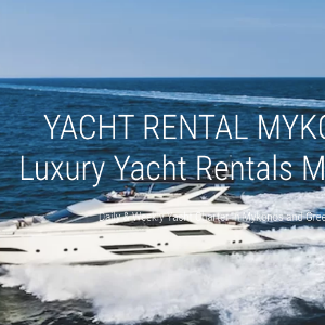 Yacht Rental Mykonos, yacht rentals Mykonos